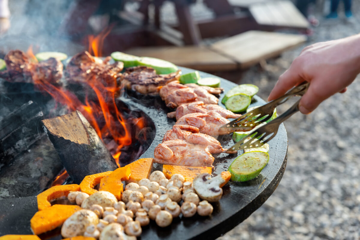 Feurschale-Grillen